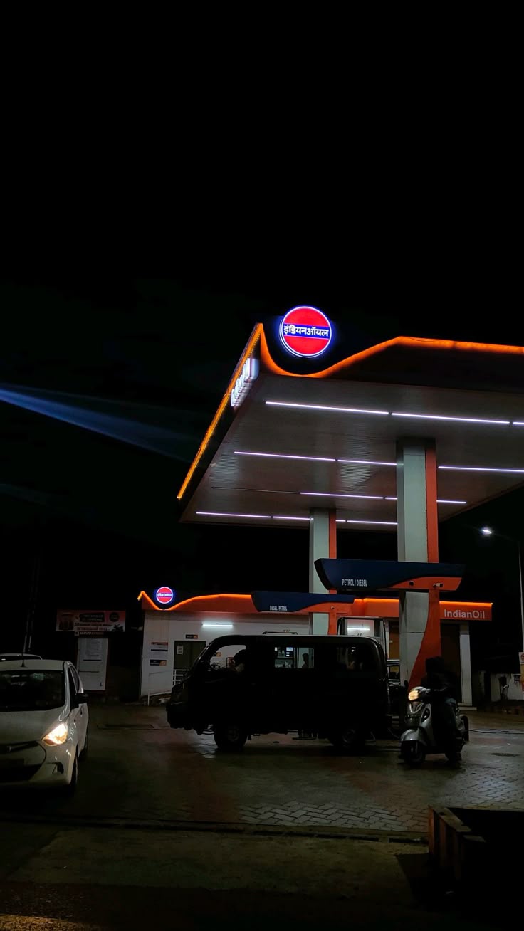 Fuel dispensers at a clean fuel station